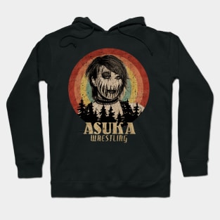 Retro Sunset Asuka Wrestling Hoodie